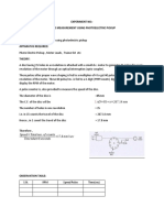 SPEED mEASUREMENT USING PHOTO ELECTRIC PICKUP