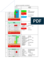 Rincian Kalender Akademik