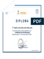 Diploma María Luisa Arellano Arellano, 12.849.716-1