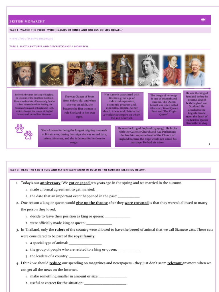British Monarchy | PDF | Monarchy Of The United Kingdom | Kingdom Of ...