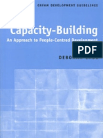 Capacity-Building: An Approach To People-Centred Development