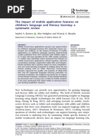 The Impact of Mobile Application Features On Children's Language and Literacy Learning: A Systematic Review