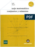 UNED - Lenguaje Matemático, Conjuntos y Números