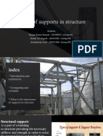 Types of supports in structure