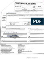 Formulário de Anomalia