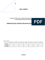 Modelo de Especificação Técnica