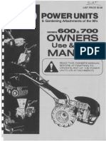 BCS OpMan - Tractor.600 700 Owners Manual
