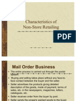 Characteristics of Non-Store Retailing
