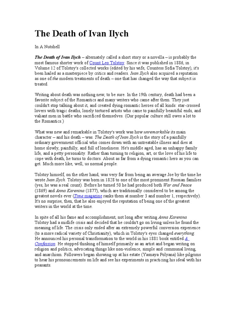 SMRT Ivana Iljica PDF Leo Tolstoy