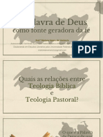 Palavra de Deus Fonte Geradora Da Fé