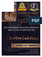 Rules and Regulations for Dr-Ashok Kumar Mohapatra Memorial Moot Court Competition