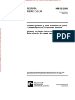 NBR NM23 - Cimento Determinação Da Massa Específica