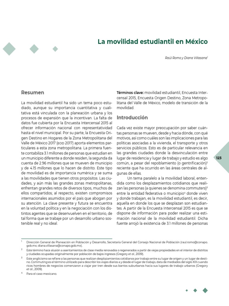 La Movilidad Estudiantil en México: Resumen | PDF | México | Migración ...