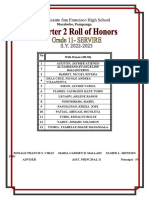 Q1 Roll of Honors 11 SERVIRE