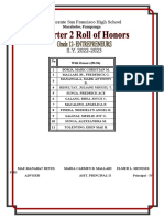 Q1 Roll of Honors 12