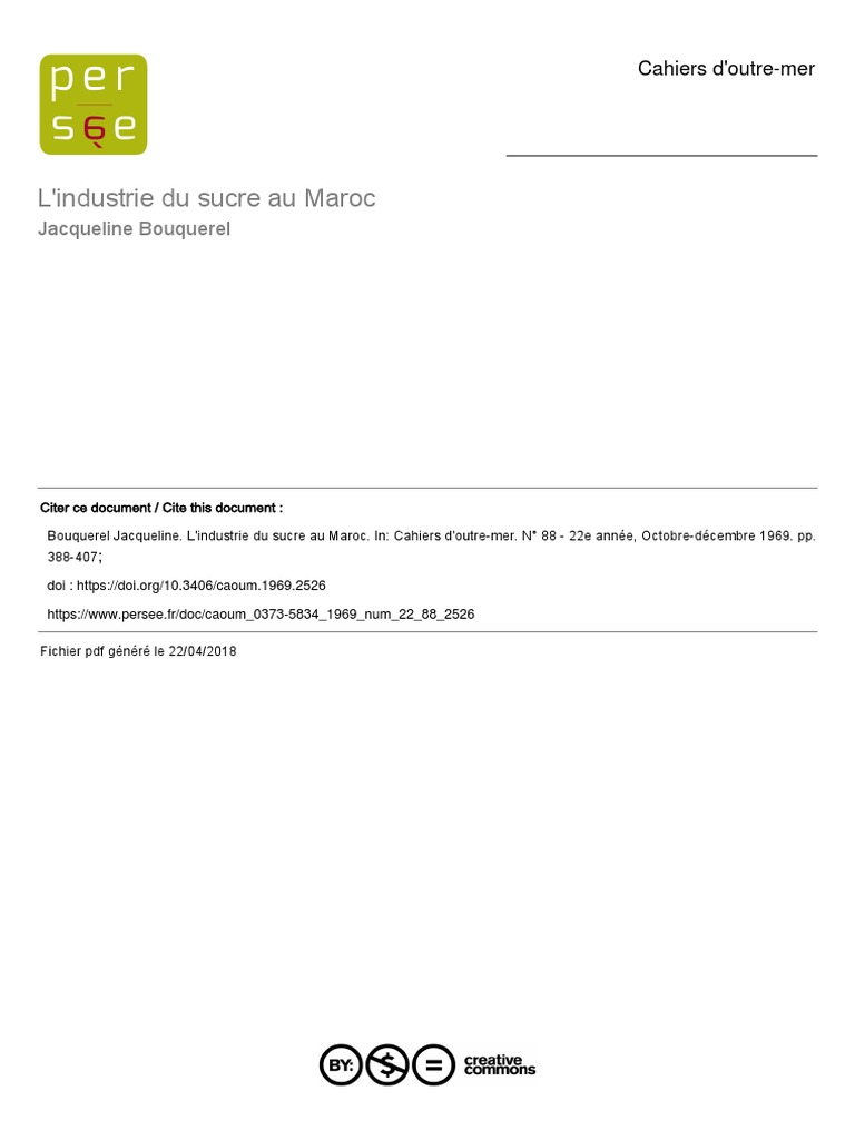 L'essor de l'industrie sucrière au Maroc | PDF | Sucre | Régime et ...