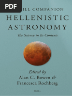 (Brill's Companions in Classical Studies) Francesca Rochberg - Alan C. Bowen - Hellenistic Astronomy - The Science in Its Contexts-Brill (2020)