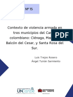 Contexto de Violencia Armada en Tres Municipios Santa Rosa Del Sur