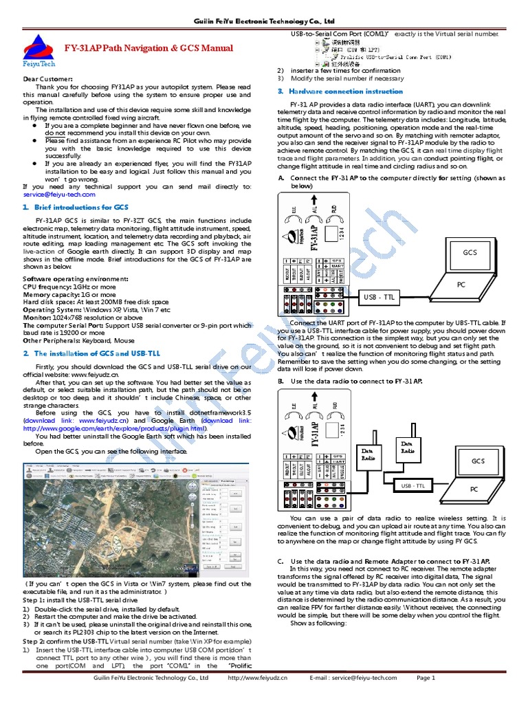 FY-31AP Autopilot User Manual | PDF | Radio | Personal Computers
