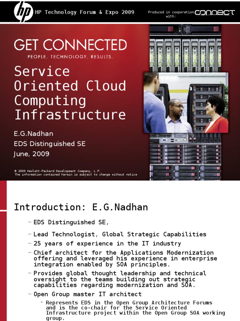 Service Oriented Cloud Computing Infrastructure: HP Technology Forum ...