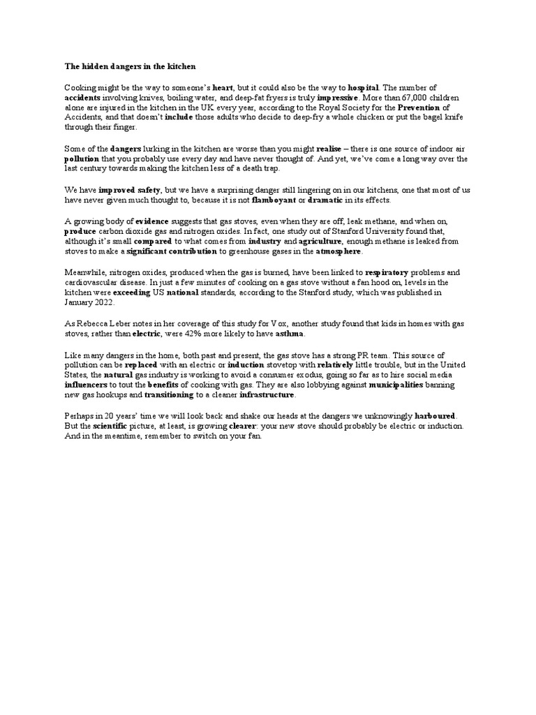 The Hidden Dangers of Gas Stoves How Natural Gas Appliances Contribute to Greenhouse Gases and