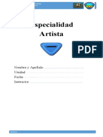 Especialidad Artista - Aventureros