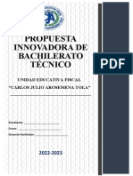 Propuesta innovadora bachillerato técnico