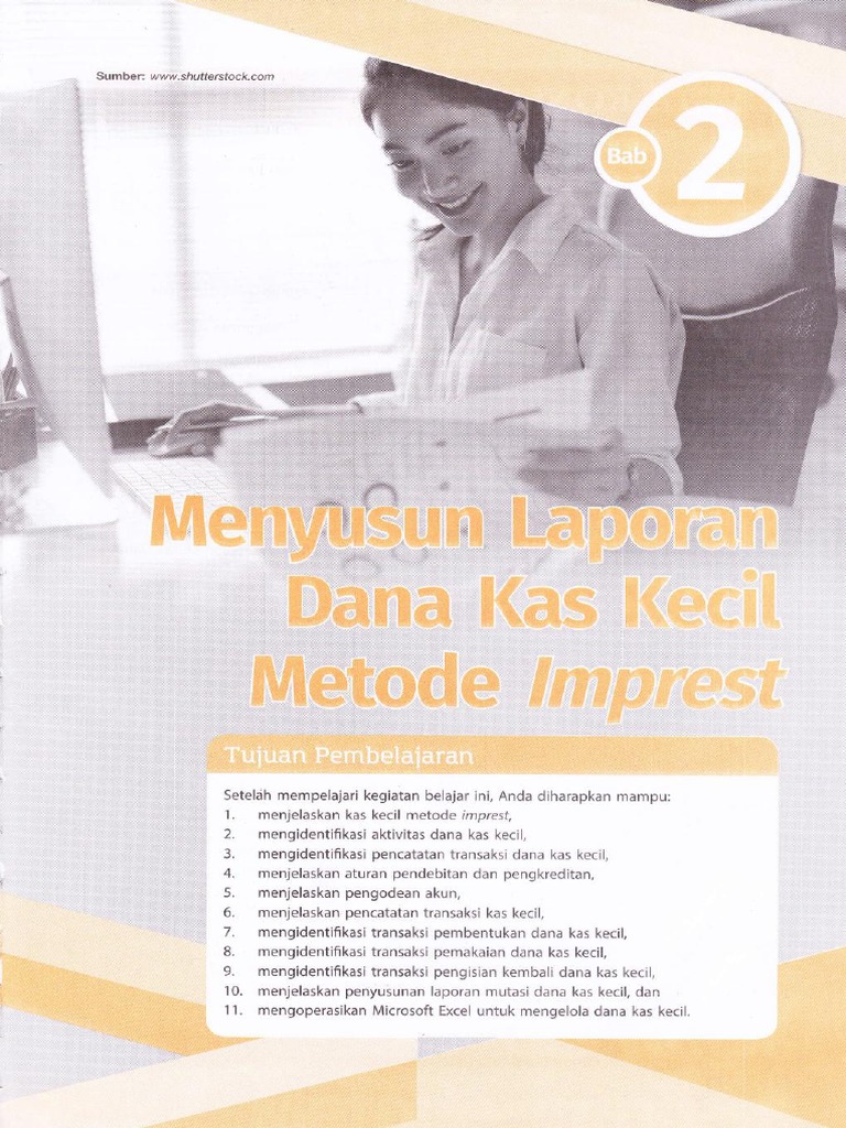 jurnal kas kecil metode imprest dengan buku catatan dan uang tunai