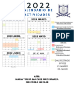 Calendario de Actividades 2022