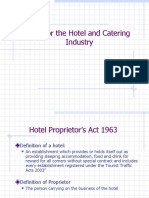 Hotel Specific Law 2009