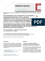 Recomendaciones para El Tratamiento Nutrometabólico 2020