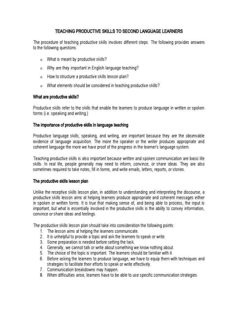 reflecting-on-teaching-productive-skills-to-second-language-learners