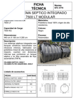 Sistema Septico Integrado de 7500 LT Modular