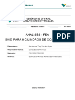 Relatorio de Analise FEA 04 - SKID para Cilindros
