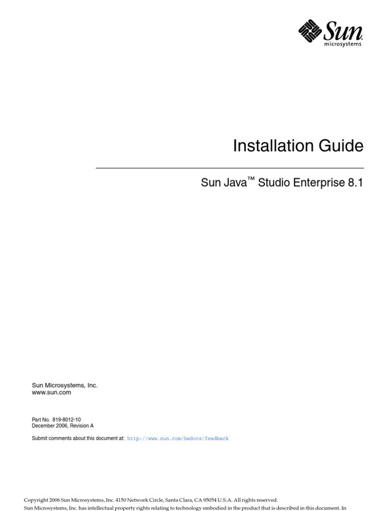 Installation Guide: Sun Java Studio Enterprise 8.1 | PDF | Java ...