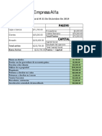 Balance General Ejercicio Empresa Alfa1