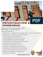 Privatizacion en Honduras 