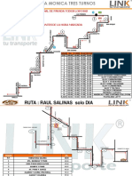 Horarios y rutas transporte Santa Mónica 3 turnos