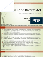 Urban Land Reform Act Summary