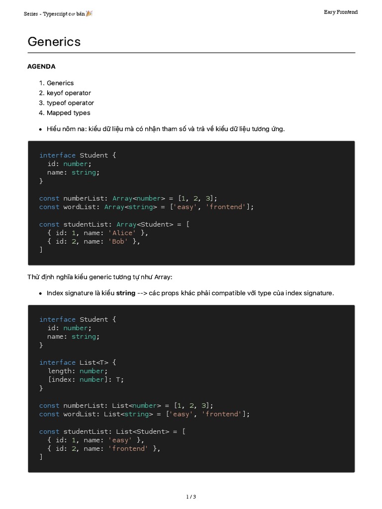 Ts 03 05 Generics | PDF