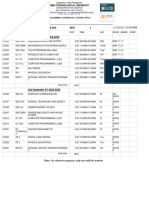 Course Schedule Carlile Torrevillas BSIT