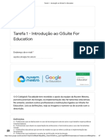 Tarefa 1 - Introdução Ao GSuite For Education