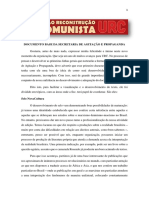Documentos Base Das Secretarias de Agitação e Propaganda, Formação e Recrutamento.