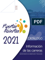 Catálogo Carreras UNA 2022