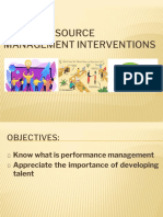 Lesson 8 - Human Resource MGT Interventions