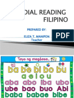 Remedial Reading Filipino For Slow Readers