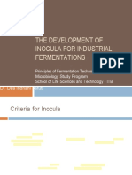 Inoculum Development For Industrial Fermentation PDF