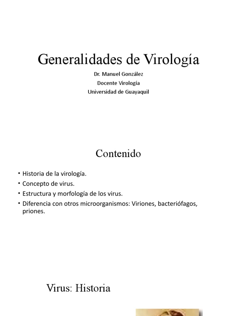 Introducción a la Virología | PDF | Virus | Especialidades Medicas