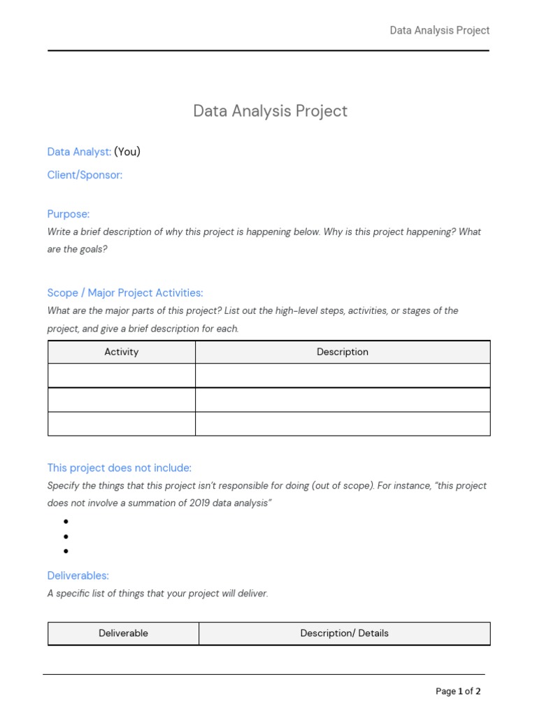 Scope-Of-Work Template | PDF