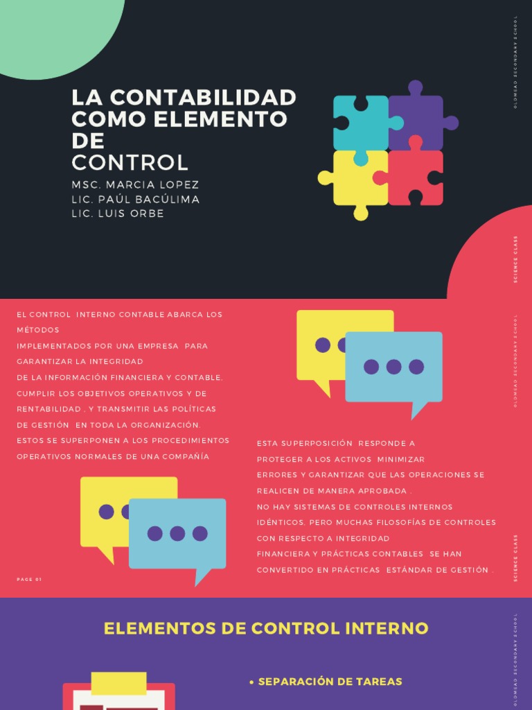 El Padre de la Contabilidad: Control Interno | PDF | Contabilidad ...